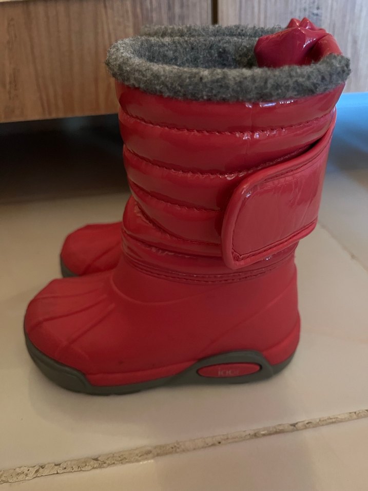 Kız Çocuk Pembe Kürklü Yağmur Botu - Görsel 2