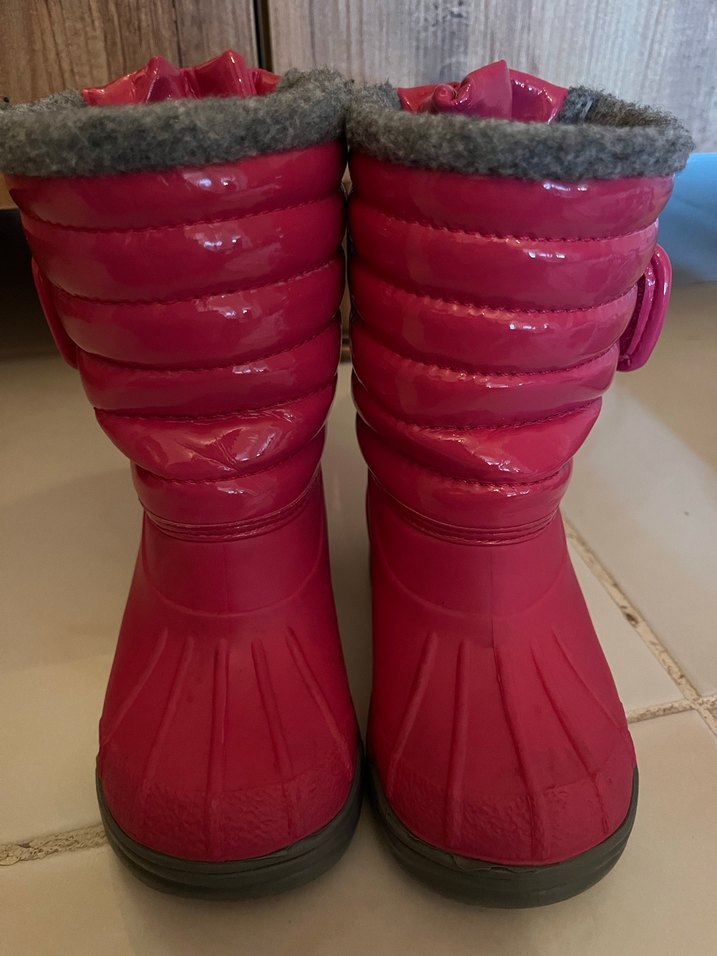 Kız Çocuk Pembe Kürklü Yağmur Botu - Görsel 5