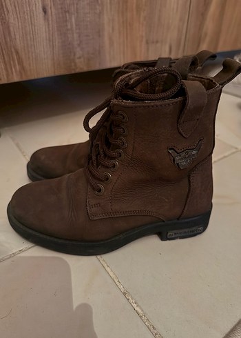 Kahverengi Deri kadın Bot - Görsel 2