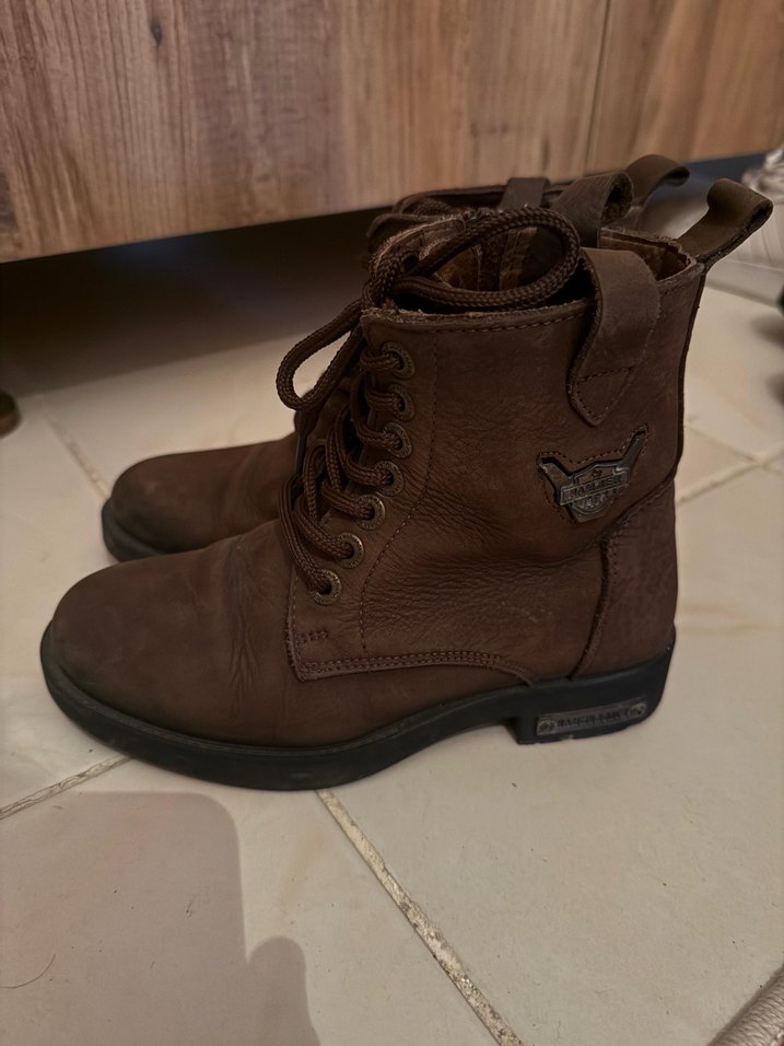 Kahverengi Deri kadın Bot - Görsel 2