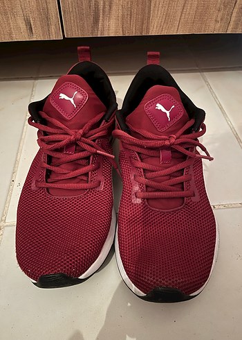 Bordo Puma Spor Ayakkabı - Görsel 3