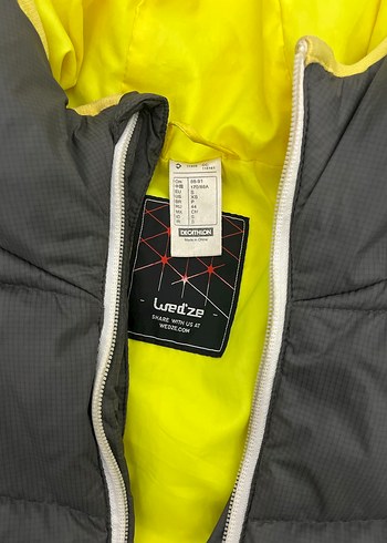 Gri Kapüşonlu erkek Kışlık Mont - Görsel 2