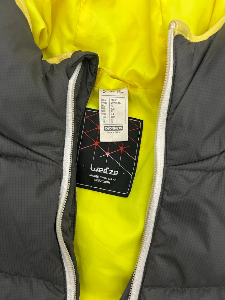 Gri Kapüşonlu erkek Kışlık Mont - Görsel 2