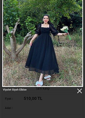Şifon balon kol elbise