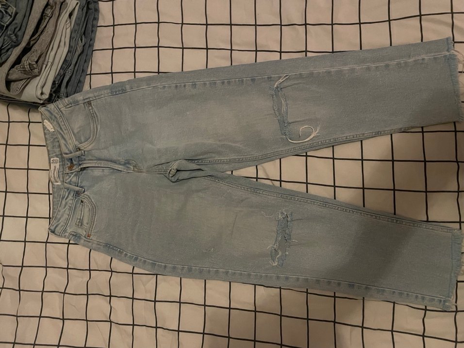 Yırtık Detaylı Mom Jean - Görsel 3