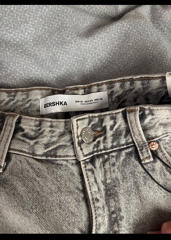 Bershka Orta Bel Baggy Jean - Görsel 2