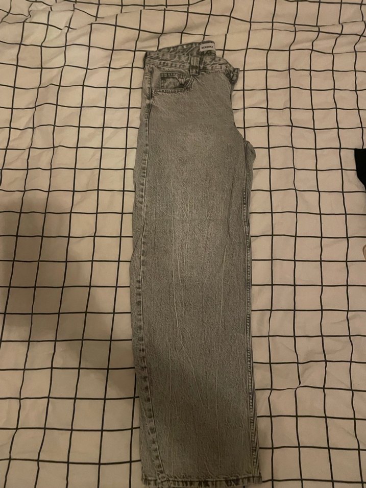 Bershka Orta Bel Baggy Jean - Görsel 5