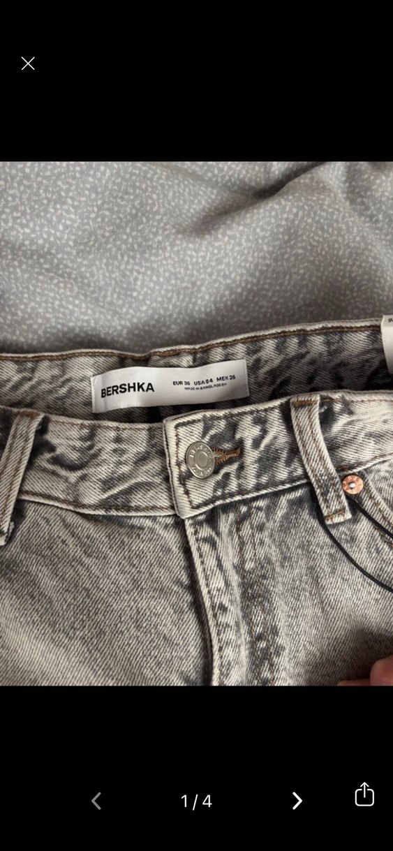 Bershka Orta Bel Baggy Jean - Görsel 2