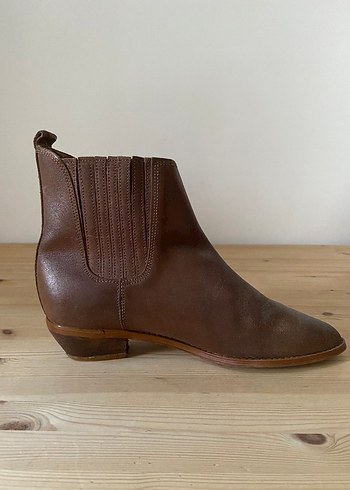 40 Beden kahverengi Renk Vintage Tarz Kahverengi Kadın Botları