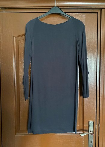 Lacivert Kadın Midi  Elbise - Görsel 3