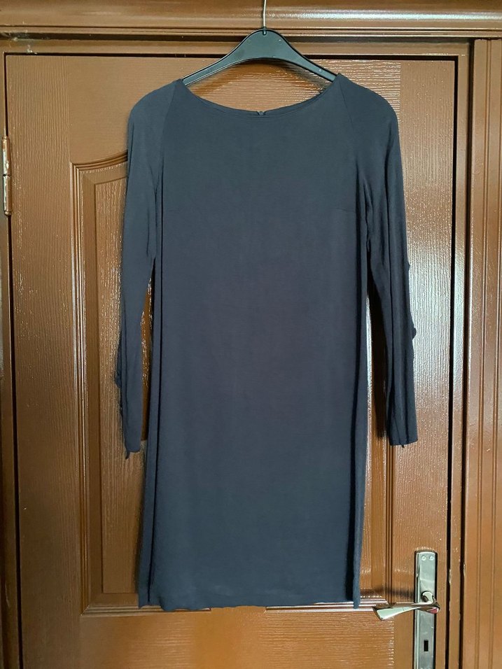 Lacivert Kadın Midi  Elbise - Görsel 3