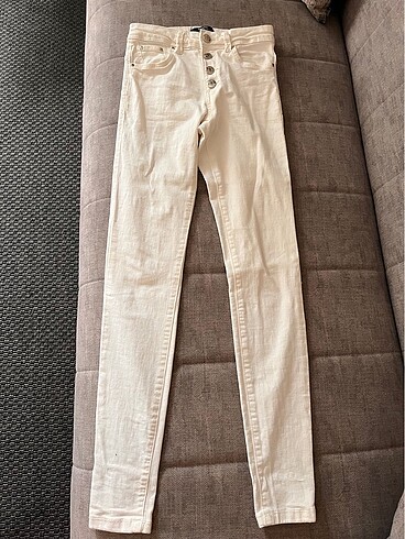 BERSHKA beyaz pantolon tayt