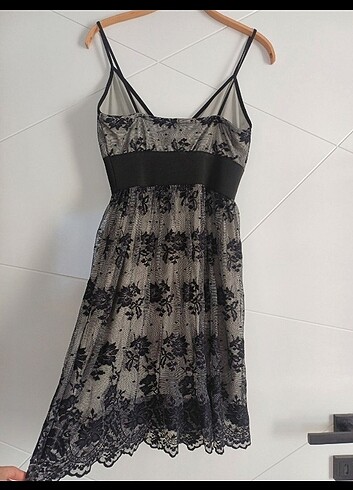 m Beden gri Renk Vintage gotik dantelli elbise