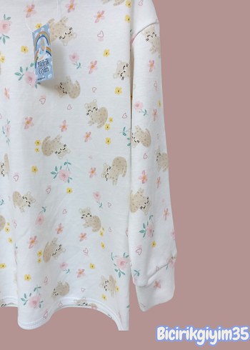 KIZ ÇOCUK PAMUK PİJAMA TAKİM - Görsel 4