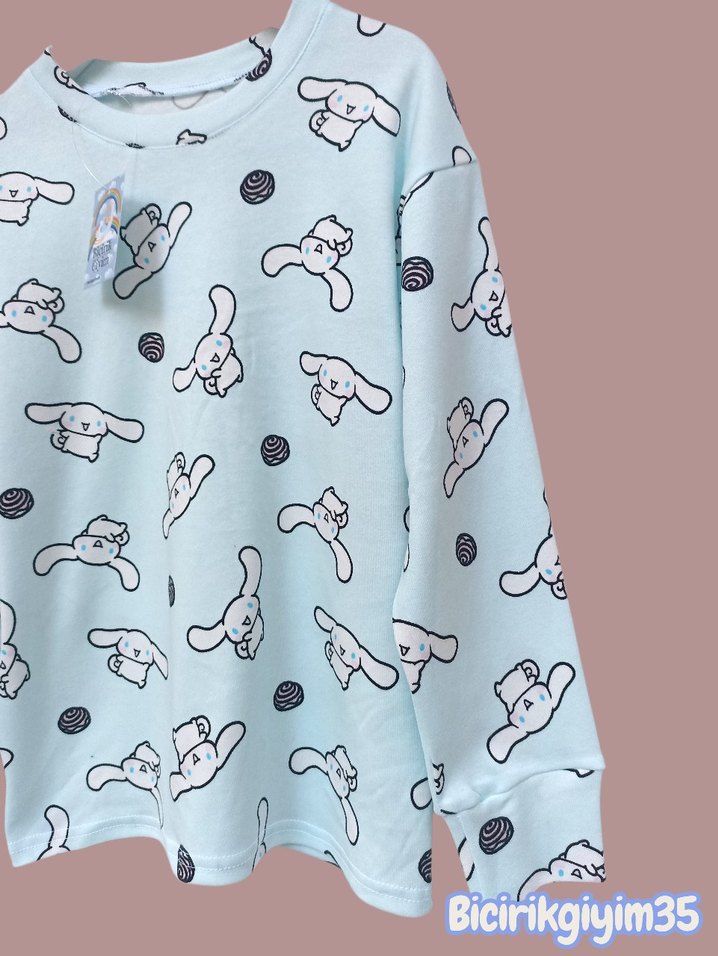 KIZ ÇOCUK PAMUK PİJAMA TAKİM - Görsel 3