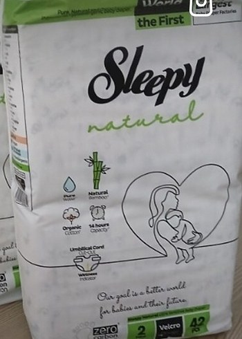 Sleepy Natural Bebek Bezi 2 numara 42 Adet