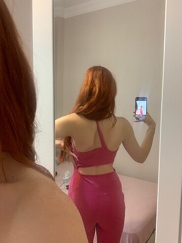 xs Beden pembe Renk Pembe koton parti tulumu