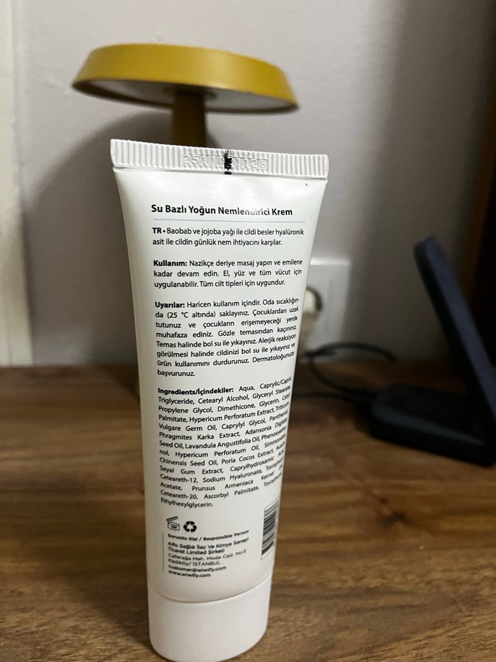 WiWify Yoğun Nemlendirici Yüz Kremi 100 ml - Görsel 2