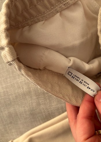 Bej erkek Kumaş Pantolon - Görsel 2