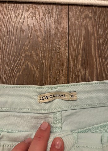 Bebek mavisi Mini Pamuk Şort - Görsel 2