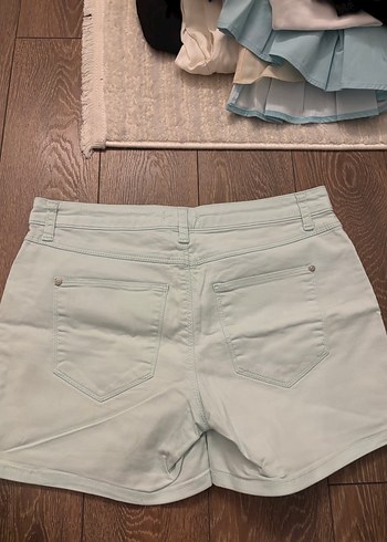 Bebek mavisi Mini Pamuk Şort - Görsel 3