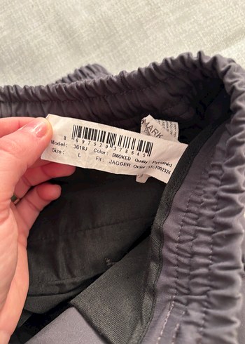 Gri erkek Kumaş Pantolon - Görsel 3