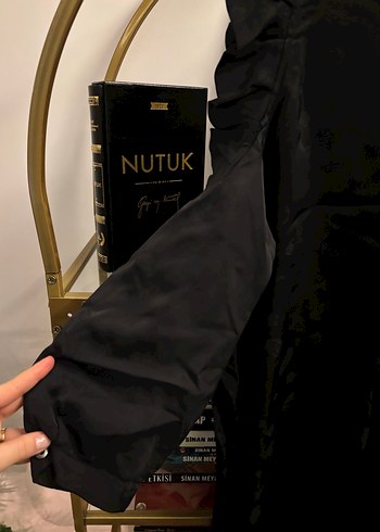 Siyah, Drapeli, Uzun, Kolsuz Gotik Elbise - Görsel 3