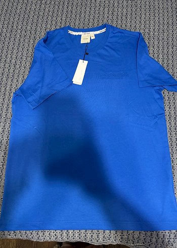 Calvin Klein Mavi Baskılı Tişört - Görsel 2