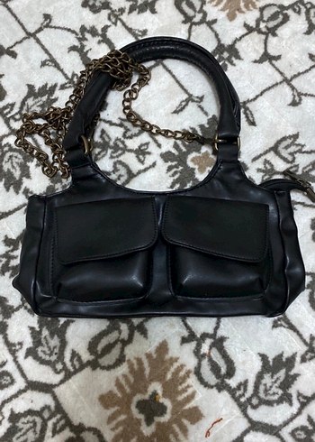 Zara Bej Deri Tokalı Kadın Omuz Çantası