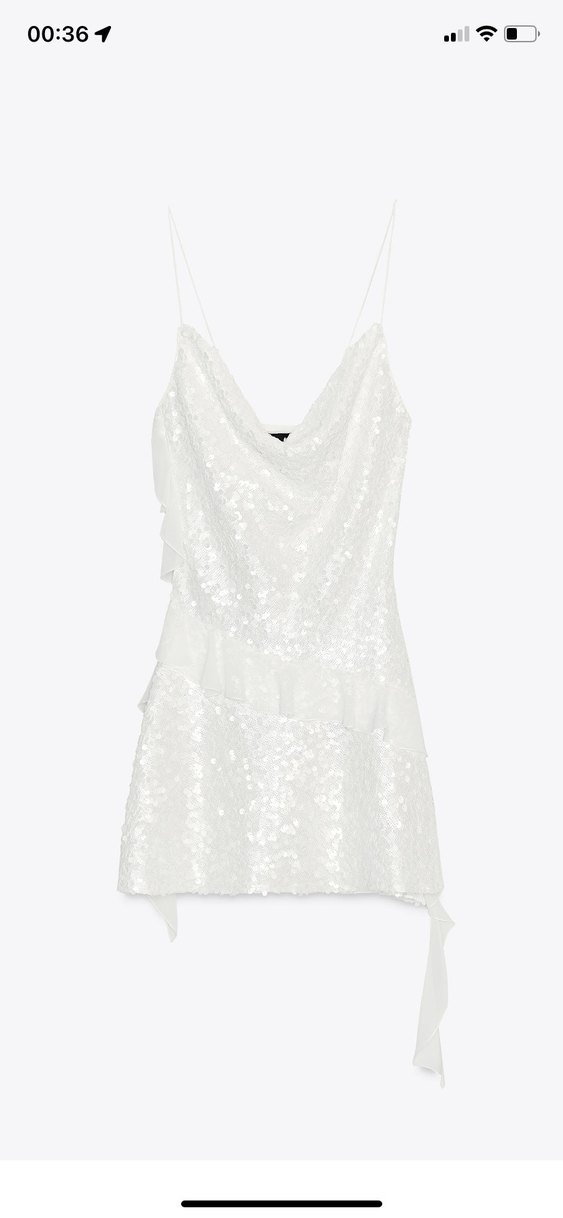 Dantel Detaylı Beyaz Mini Elbise - Görsel 5