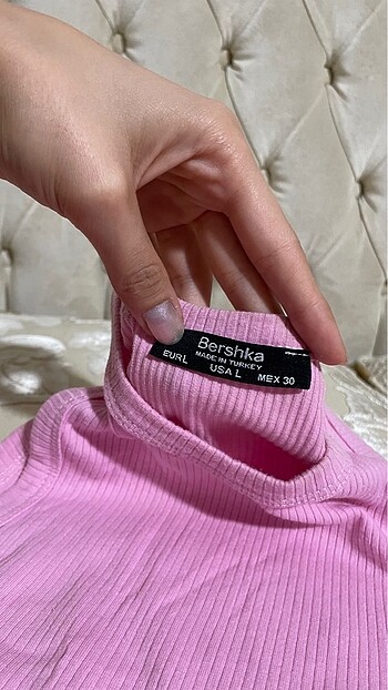 Bershka Crop pembe