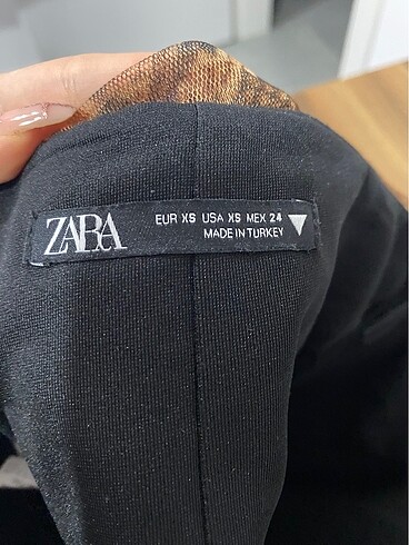 xs Beden zara leopar desenli büstiyer