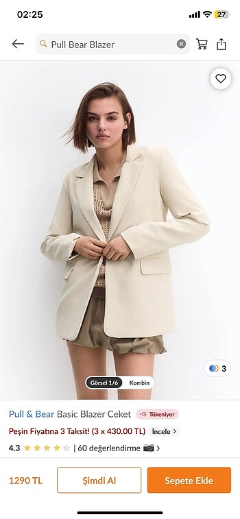 Blazer ceket