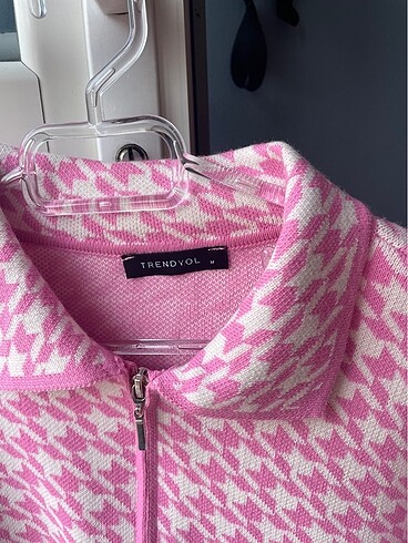 m Beden crop / hırka pembe