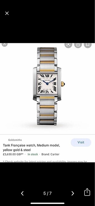 Beden beyaz Renk Cartier saat ( Gold ve Gümüş iki renk)