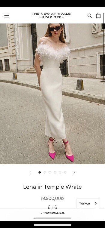 The New Arrivals beyaz elbise