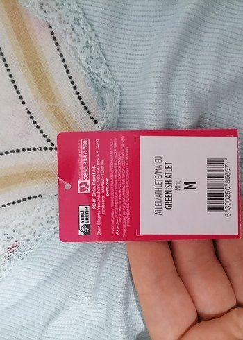 m Beden Dantel Detaylı Mavi V Yaka Kadın Atlet