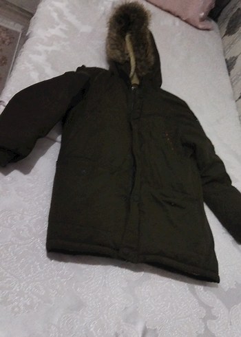 Kahverengi Erkek Çocuk Kürklü Kaban - Görsel 4