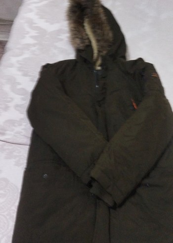 Kahverengi Erkek Çocuk Kürklü Kaban - Görsel 5