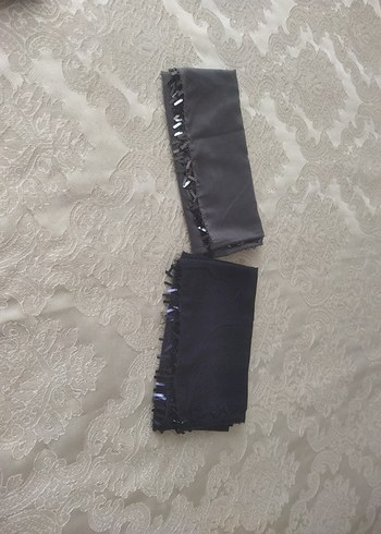 Zara Uzun Siyah Gri Nakisli Gotik Erkek Atki