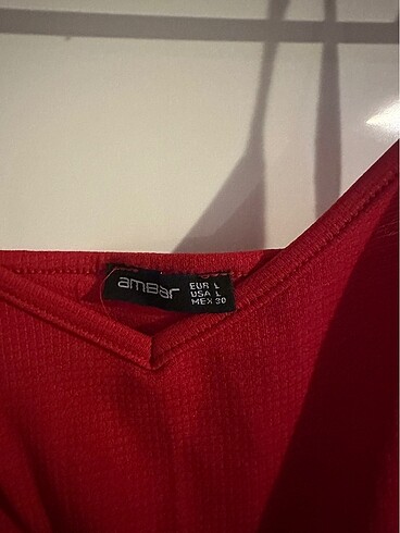 Zara Kırmızı Mini Tulum/Elbise