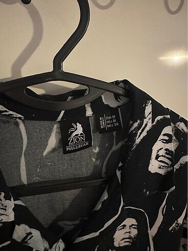 m Beden Pullandbear Bob Marley Oversize Gömlek