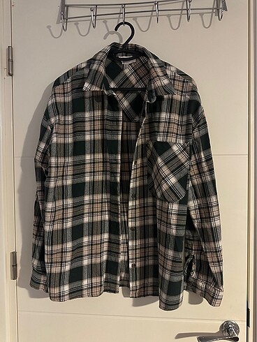 Pullandbear Oversize Kareli Gömlek