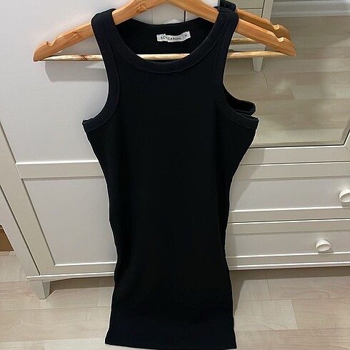 LC Waikiki LCW FİTİLLİ SİYAH BODYCON ELBİSE