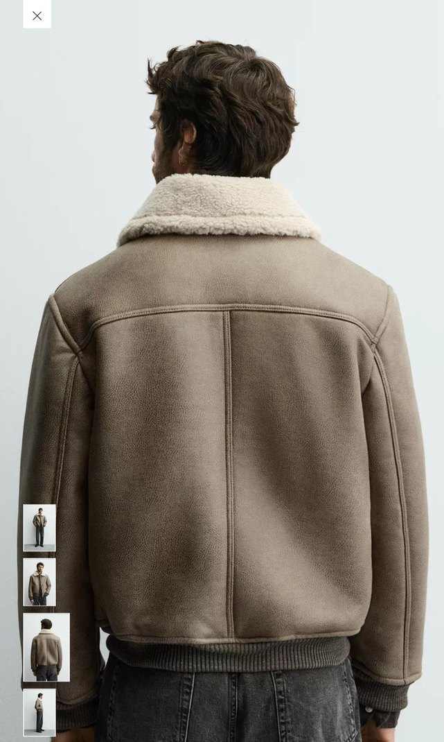 ZARA ERKEK SUNİ DERİ CEKET - Görsel 4