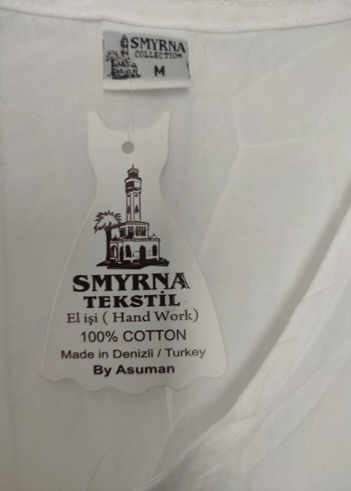 Beyaz bluz el yapımı  - Görsel 3