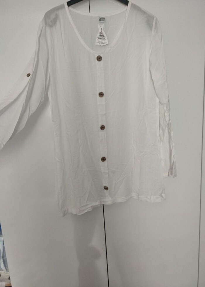 Beyaz bluz el yapımı  - Görsel 4