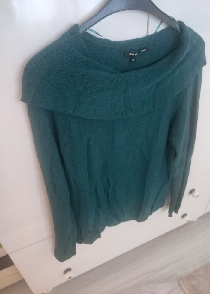 Yumuşacık şal yaka kazak - Görsel 2