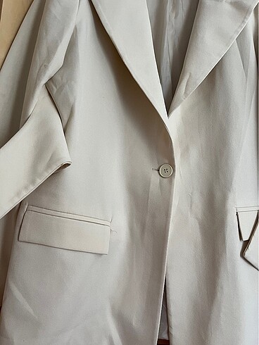 m Beden Bej rengi blazer ceket