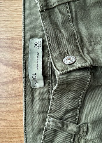 38 Beden Haki Yeşili Kargo Pantolon